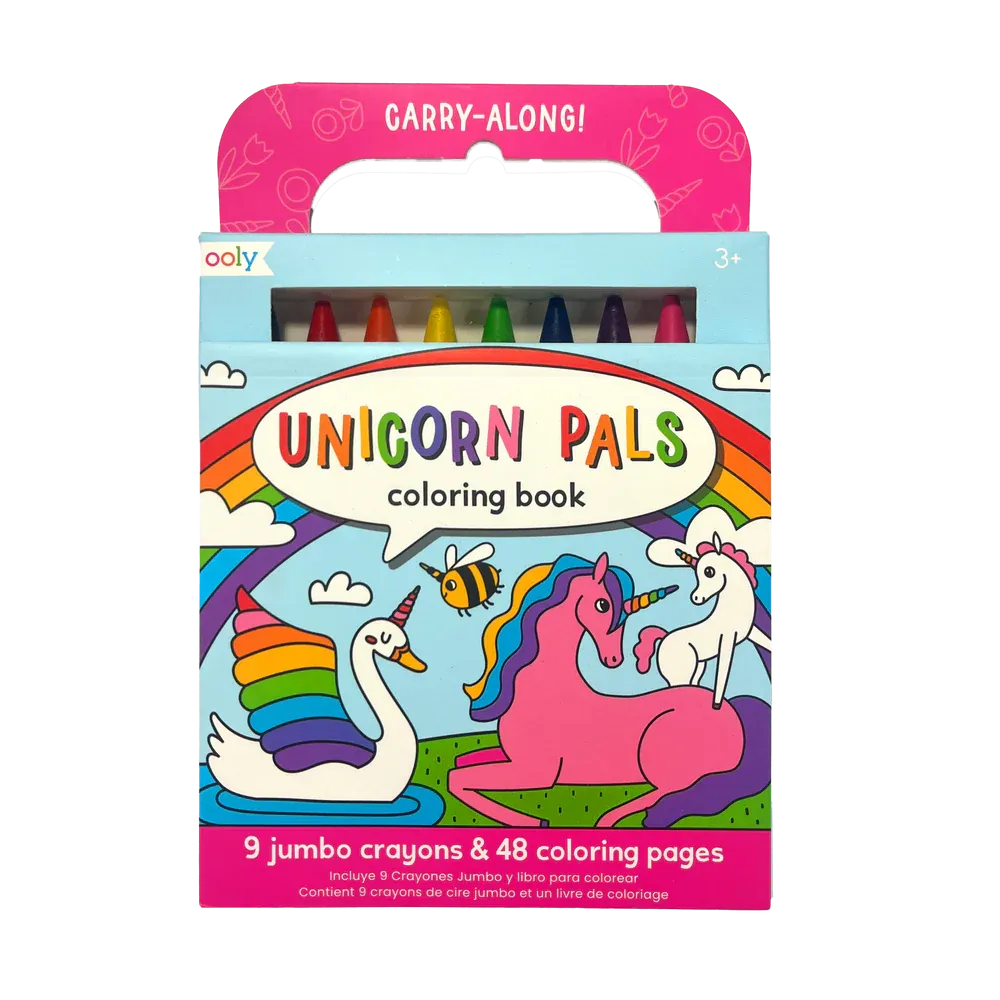 Ooly Carry-Along Coloring Book - Unicorn Pals