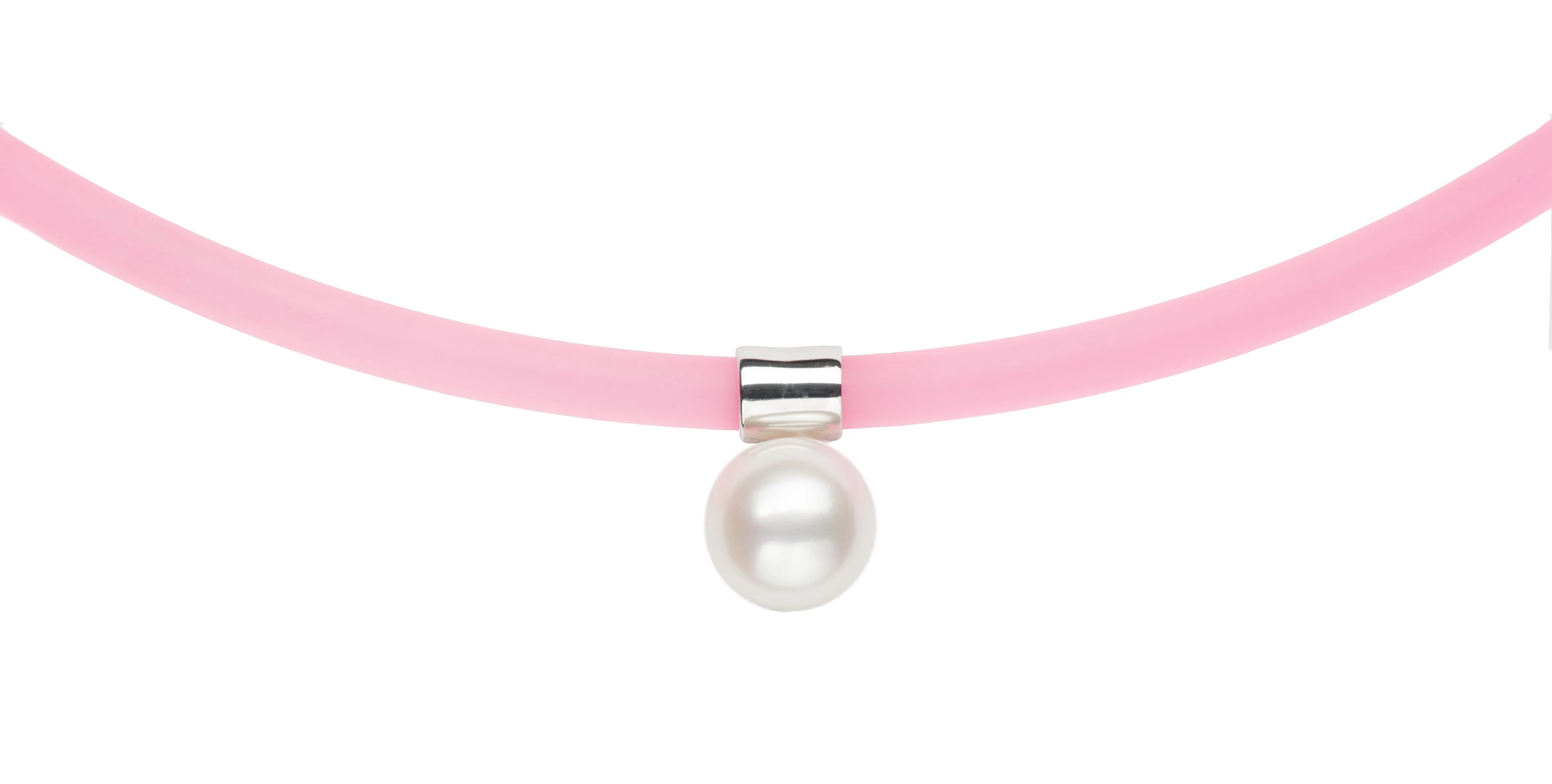 Pearl & Rubber Necklace