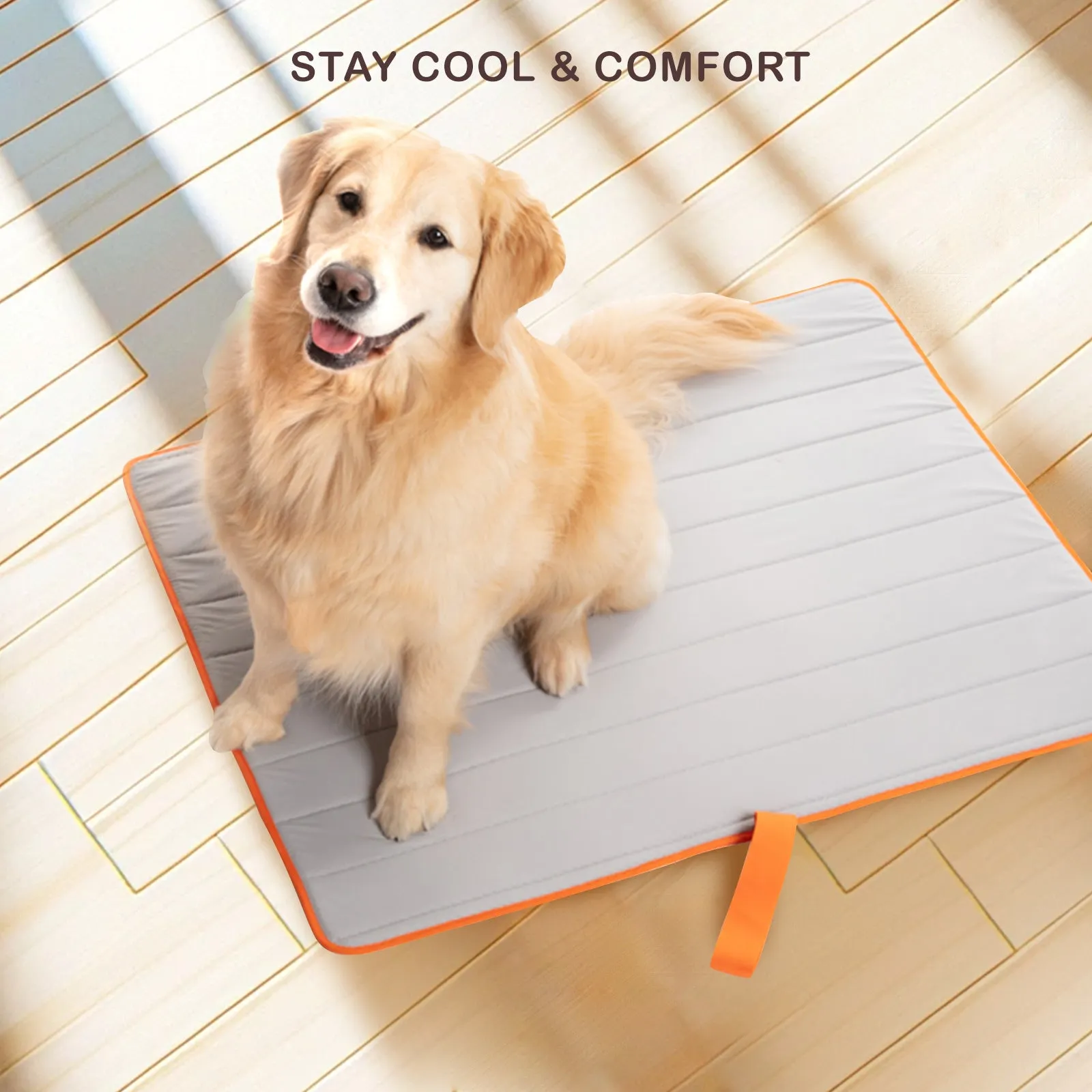 Portable 3D Mesh Dog Cooling Mat, Non-Slip, M Size, Blue - Banhamsisun