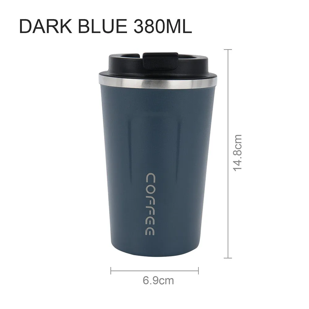 Portable Coffee Thermos Mug with Lock