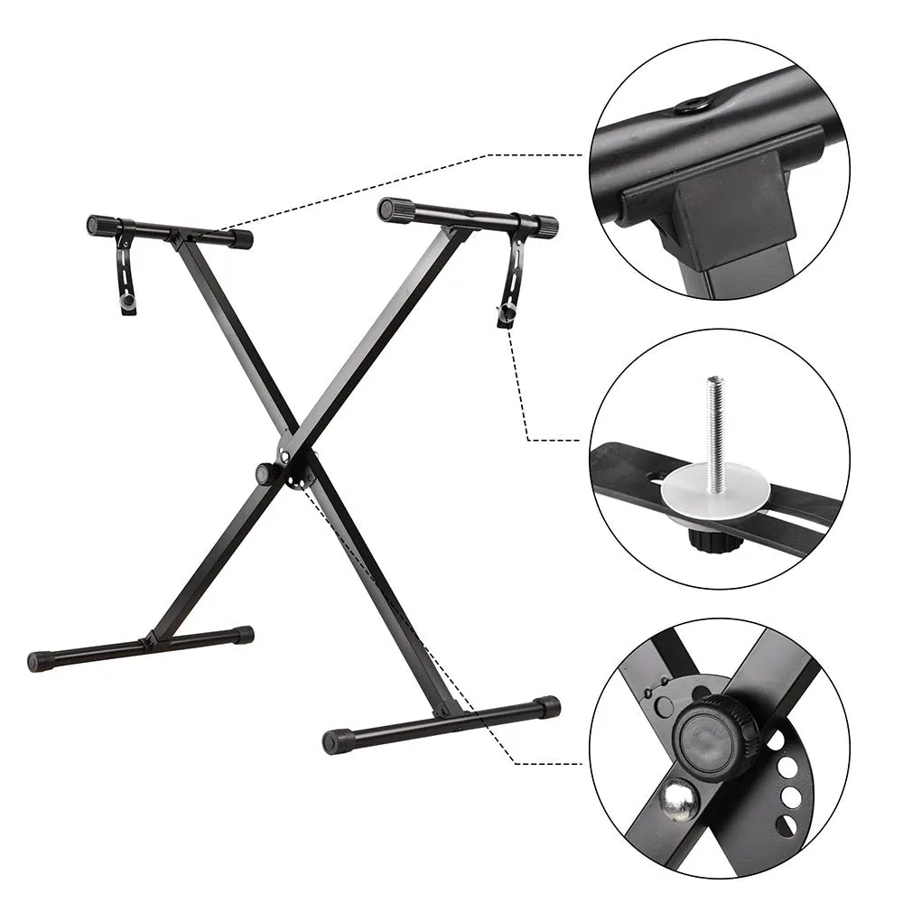 Portable Keyboard Stand X-Style Adjust Width & Height