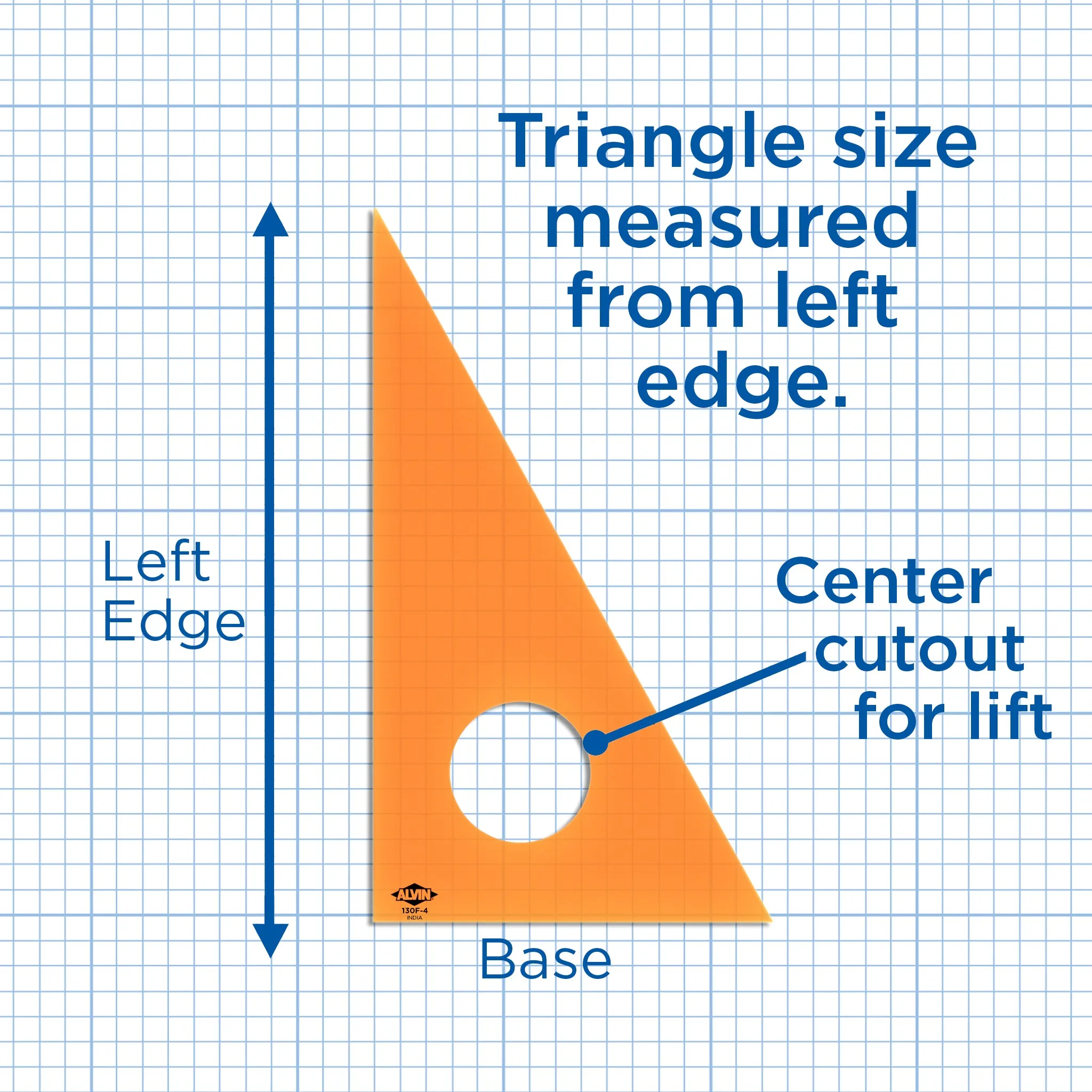 Professional Drafting Triangle (Fluorescent) 30/60 45/90