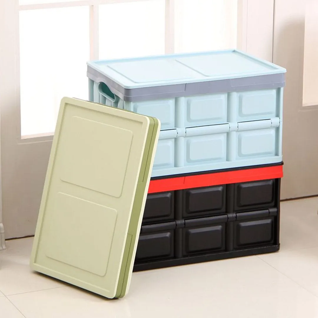 SOGA 56L Collapsible Car Trunk Storage Multifunctional Foldable Box Green