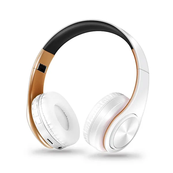 Stereo Earphones Bluetooth Headphone Music Headset FM and Support SD Card with Mic for Mobile Xiaomi Iphone Sumsamg Tablet