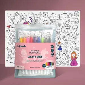 Sugar & Spice - Hey Doodle Classic Reusable Silicone Drawing Mat