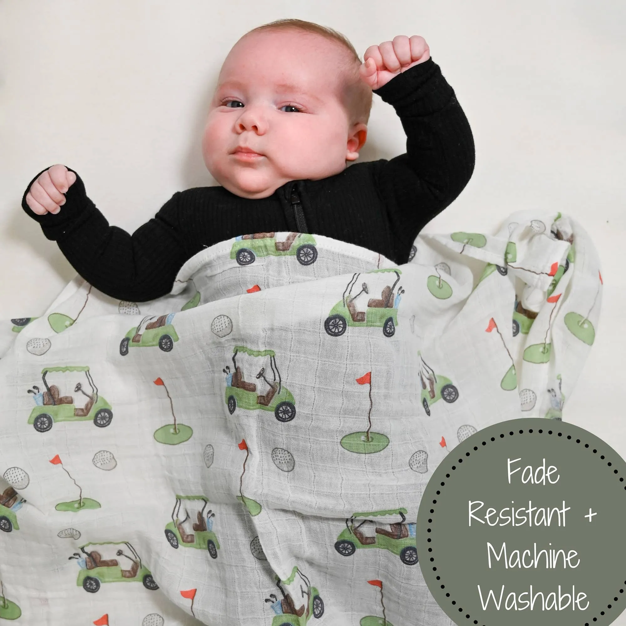 Tee Time Baby Swaddle Blanket