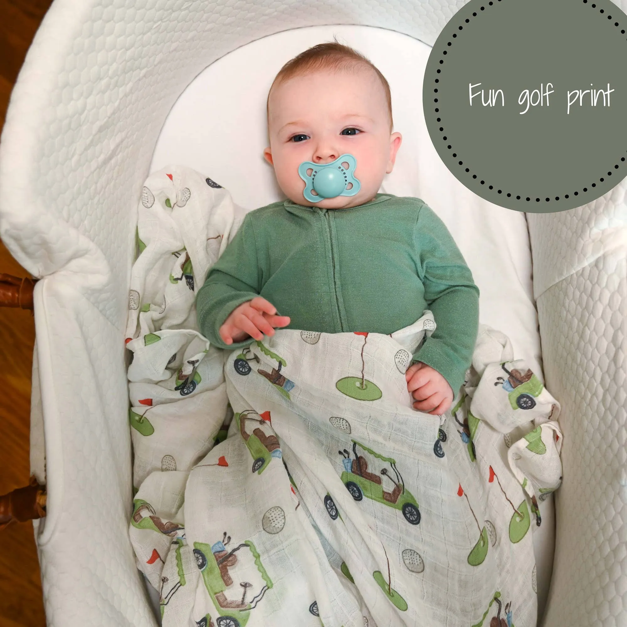 Tee Time Baby Swaddle Blanket