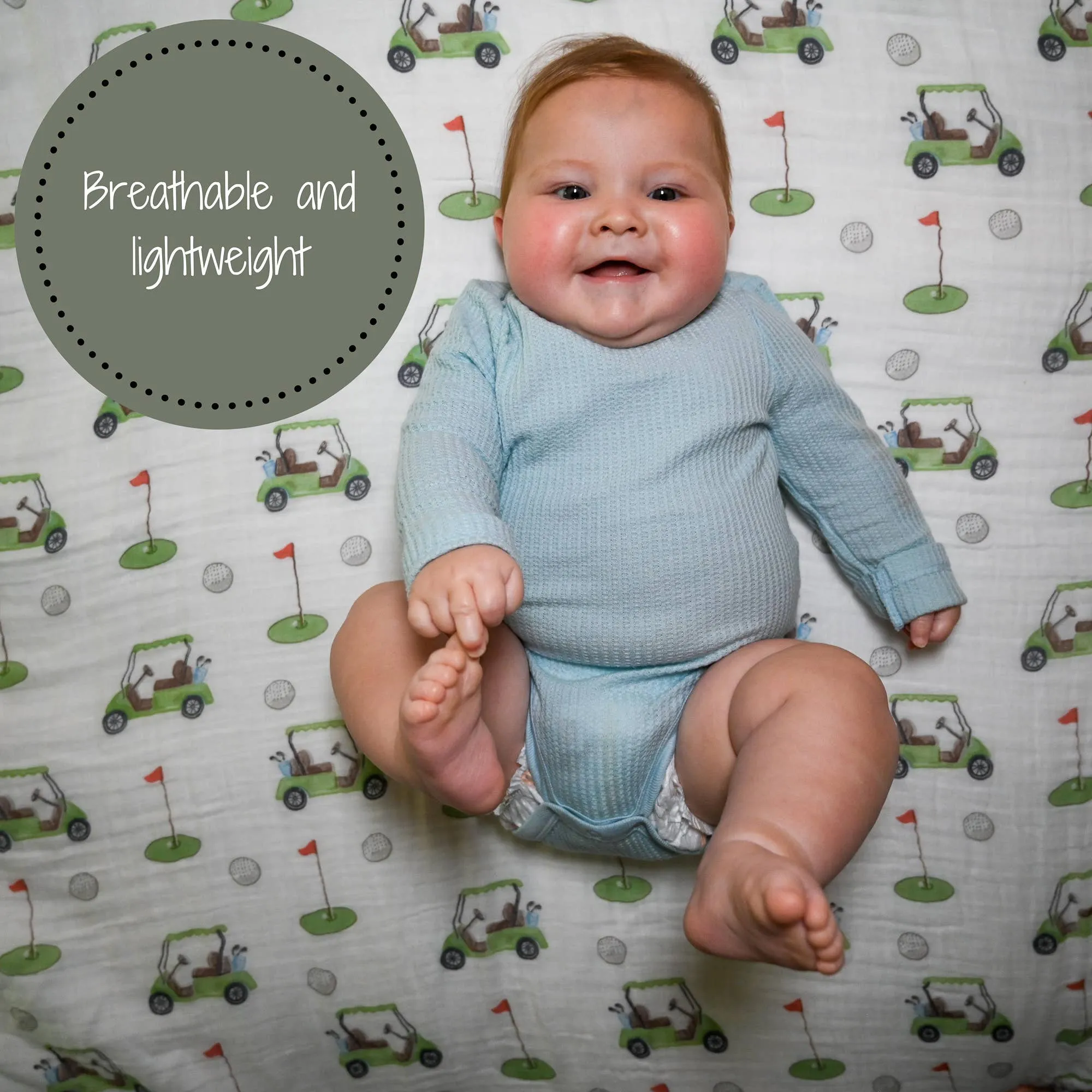 Tee Time Baby Swaddle Blanket