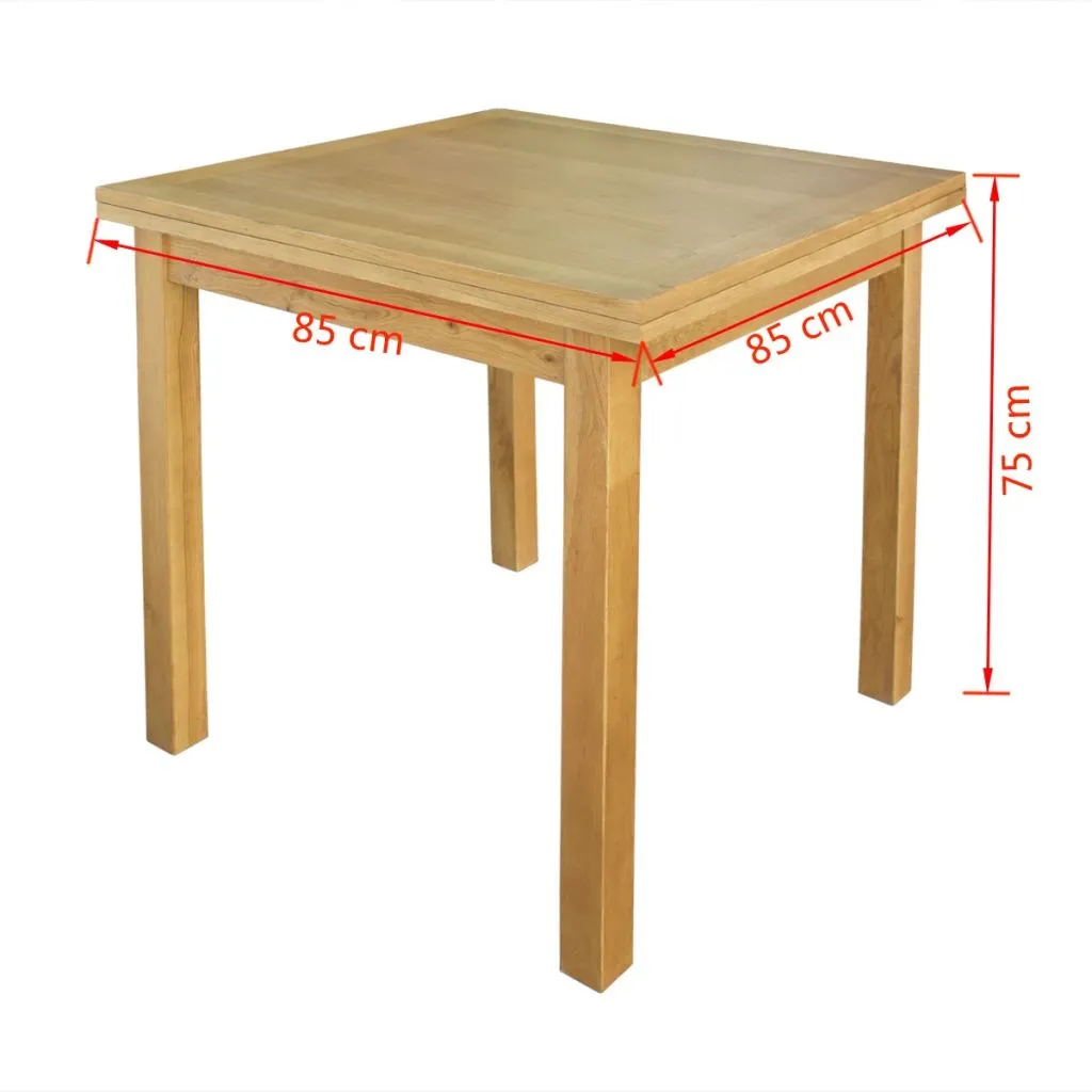 vidaXL Extendable Table Oak 170x85x75 cm