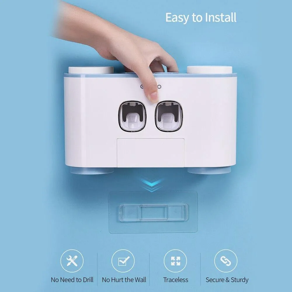 Wall-Mounted Smart Toothpaste Storage Dispenser